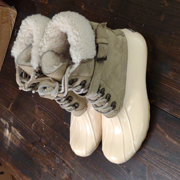 Sperry Top Sider Winter Rain/Snow Duck Boots, women's 9, wool lining - Picture 6 of 7